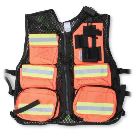 Orange and Black Mesh Safety Vest