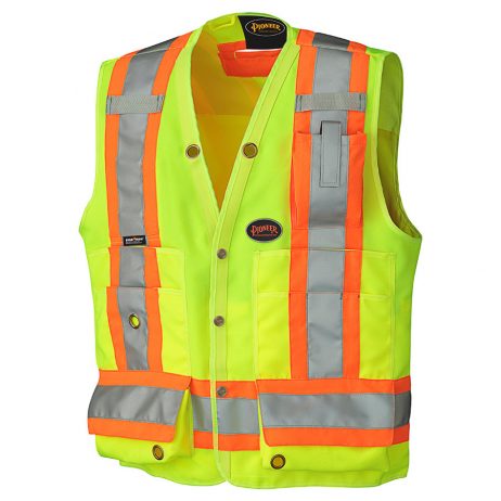 yellow hi vis surveyor vest