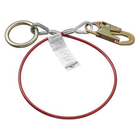 cable anchor sling with snap hook
