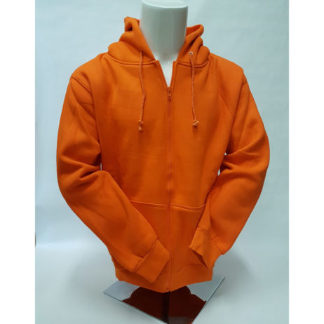 orange hoodie
