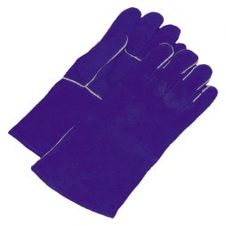 blue split leather welding glove