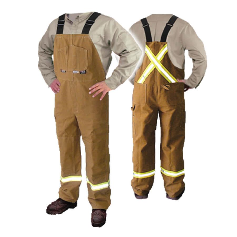 brown duck fr coveralls