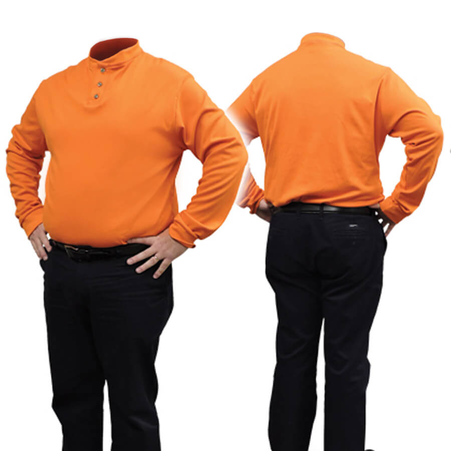 orange fire resistant fr shirt