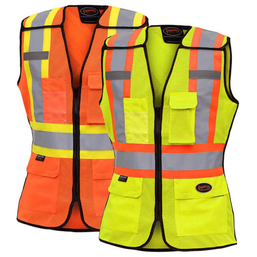 ladies traffic safety tear away vest