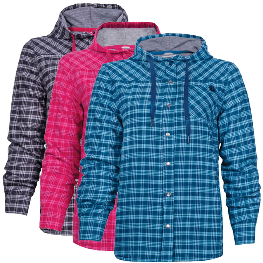 lined flannel hooded shirts