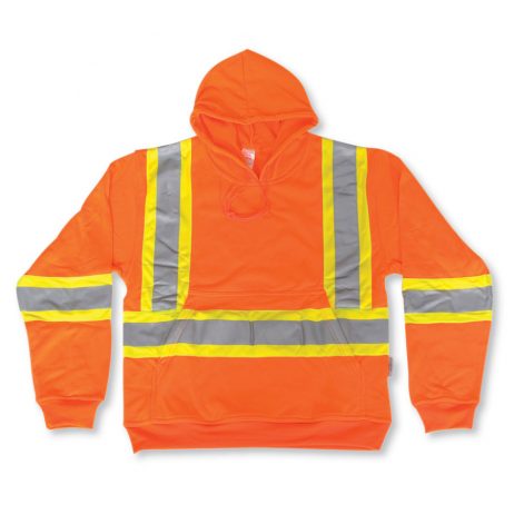 orange big k hi vis pullover hoodie