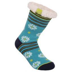 blue winter cosy socks