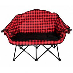 red plaid bear buddy chair