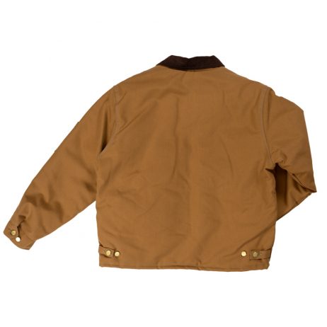brown chore jacket back