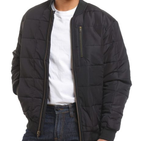 tough duck quilted bomber jacket