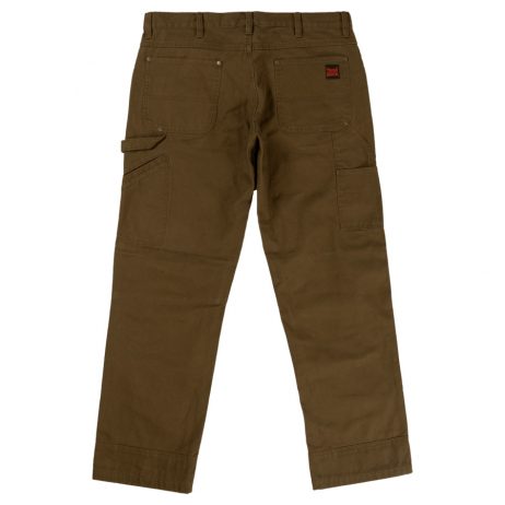 washed duck pant back