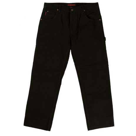 tough duck washed duck pant black