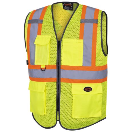 Yellow Zipper Safety Vest