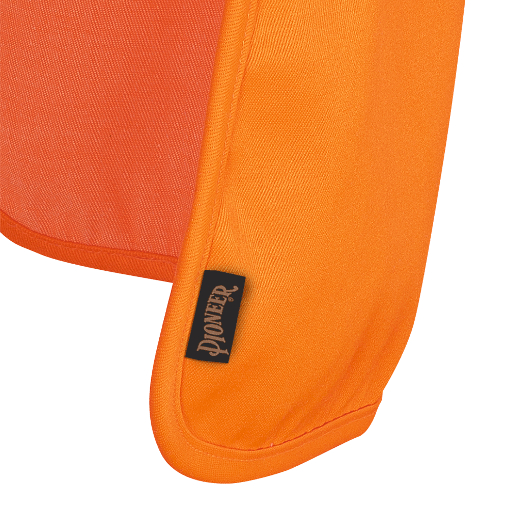 WOLF High-Visibility Orange Reflective Stripe Hard Hat / Neck Shade  Orange