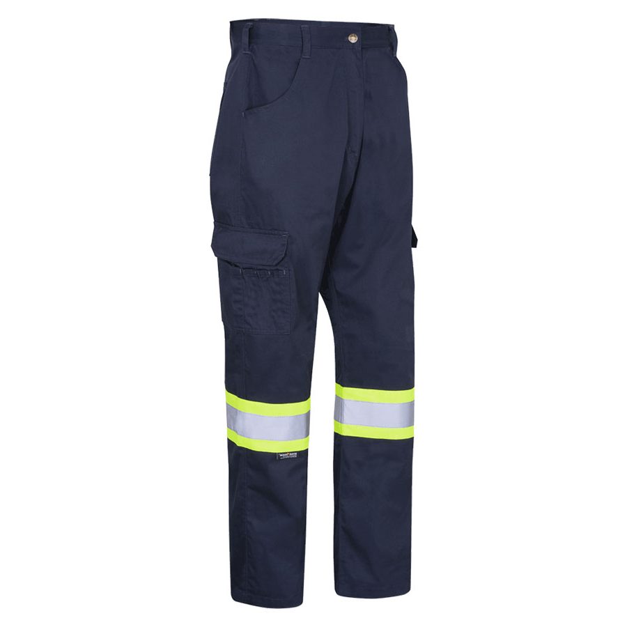 Safety work trousers blackgreyyellow
