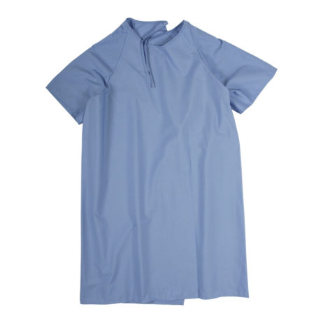 petrol blue patient gown
