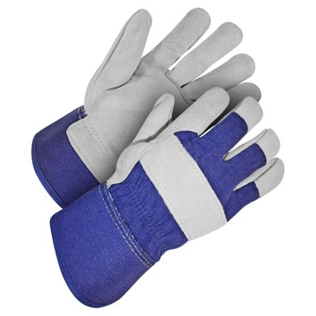 Blue and Grey Gloves