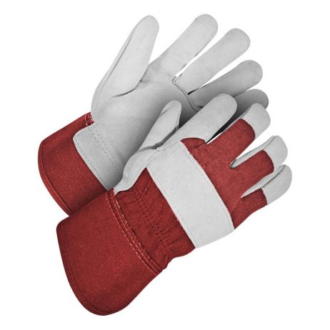 Red and Grey Gloves