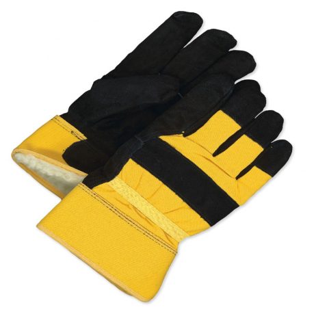 Yellow and Black Gloves