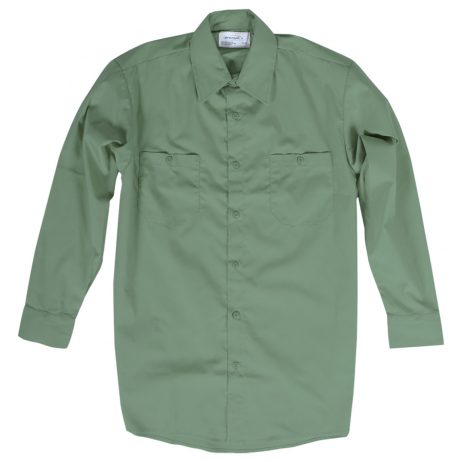 green long sleeve work shirt