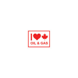 Love Canadian Oil and Gas Sticker