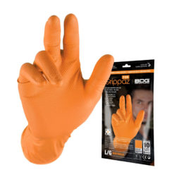 orange nitrile gloves 10 pack