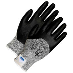 black grey cut resistant gloves