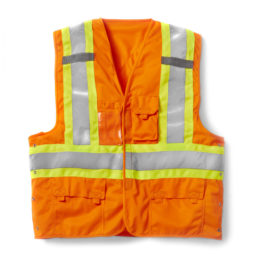 orange velcro vest