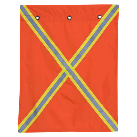 flag with reflective tape