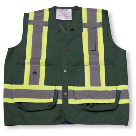 forest green mesh vest