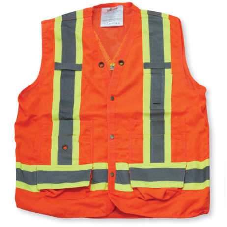 orange mesh vest