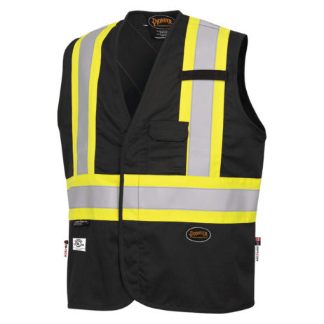 black fr safety vest
