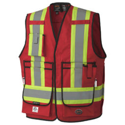 red fr surveyor vest