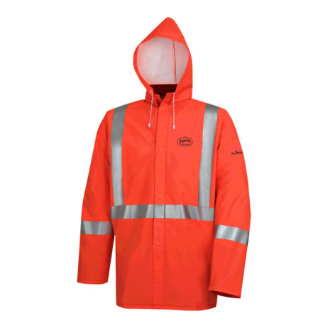 Hi-Viz Orange FR Rain Jacket | Direct Workwear