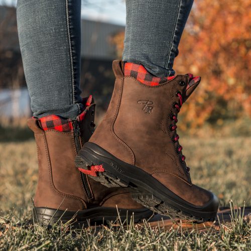 Women’s 8″ Steel Toe Work Boots with Zipper Direct Workwear