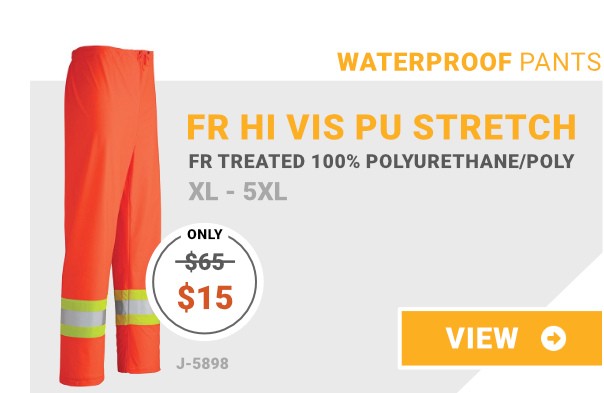 hi-vis waterproof fr pants