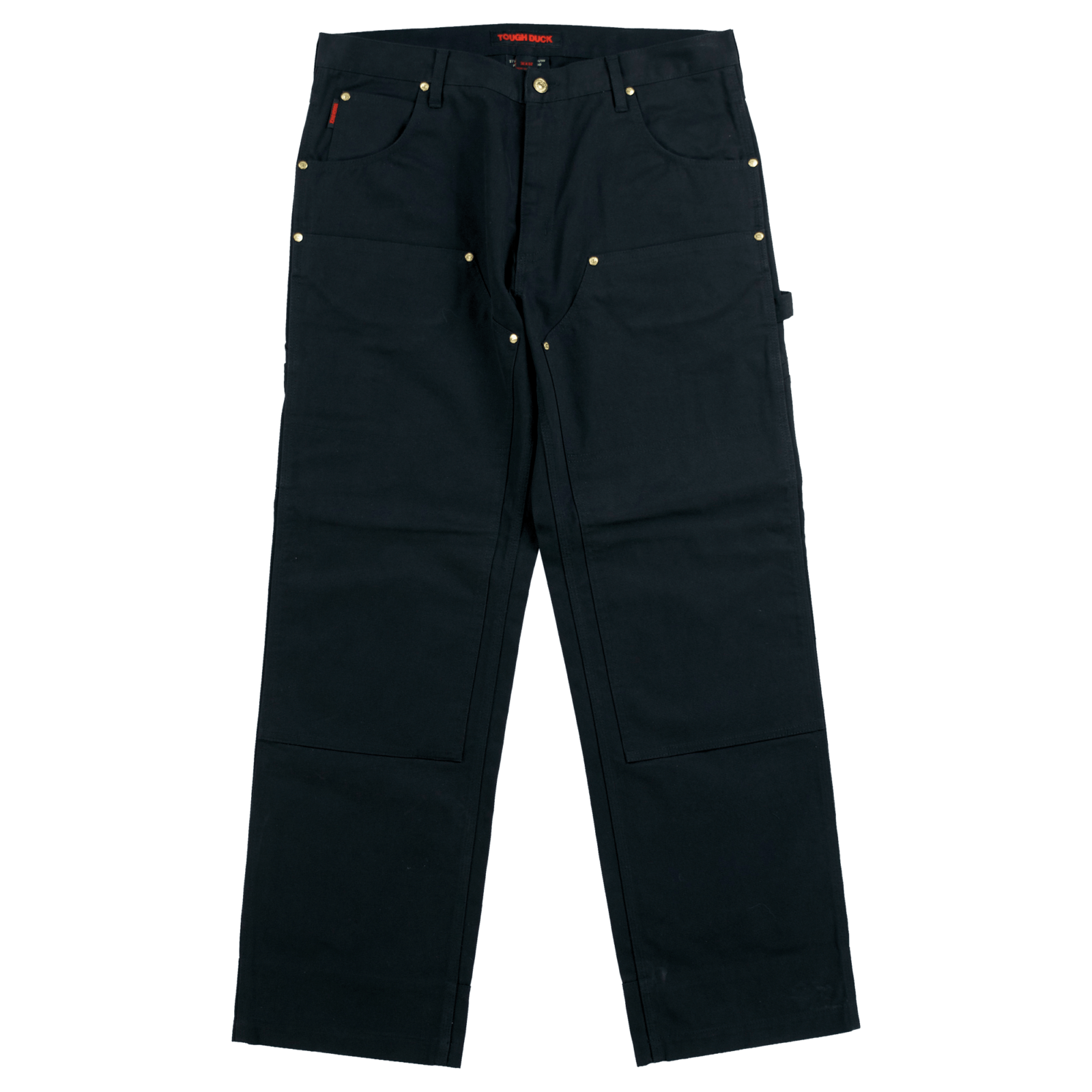 Double front work pants by carhartt for men black size