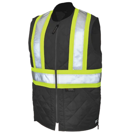 Tough Duck Hi-Viz Insulated Quilted Freezer Vest | Direct Workwear