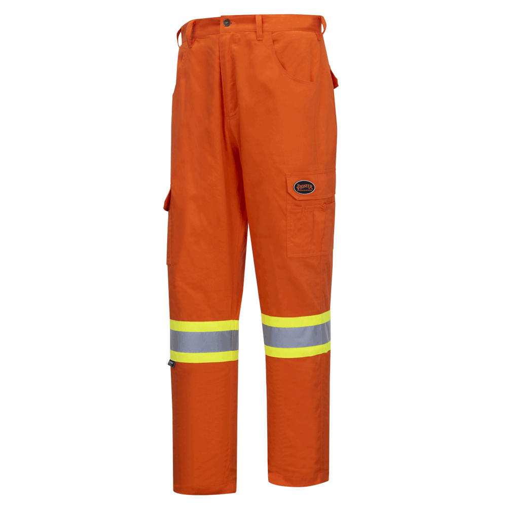 Hi-Viz Orange 100% Cotton Bright Cargo Pants | Direct Workwear