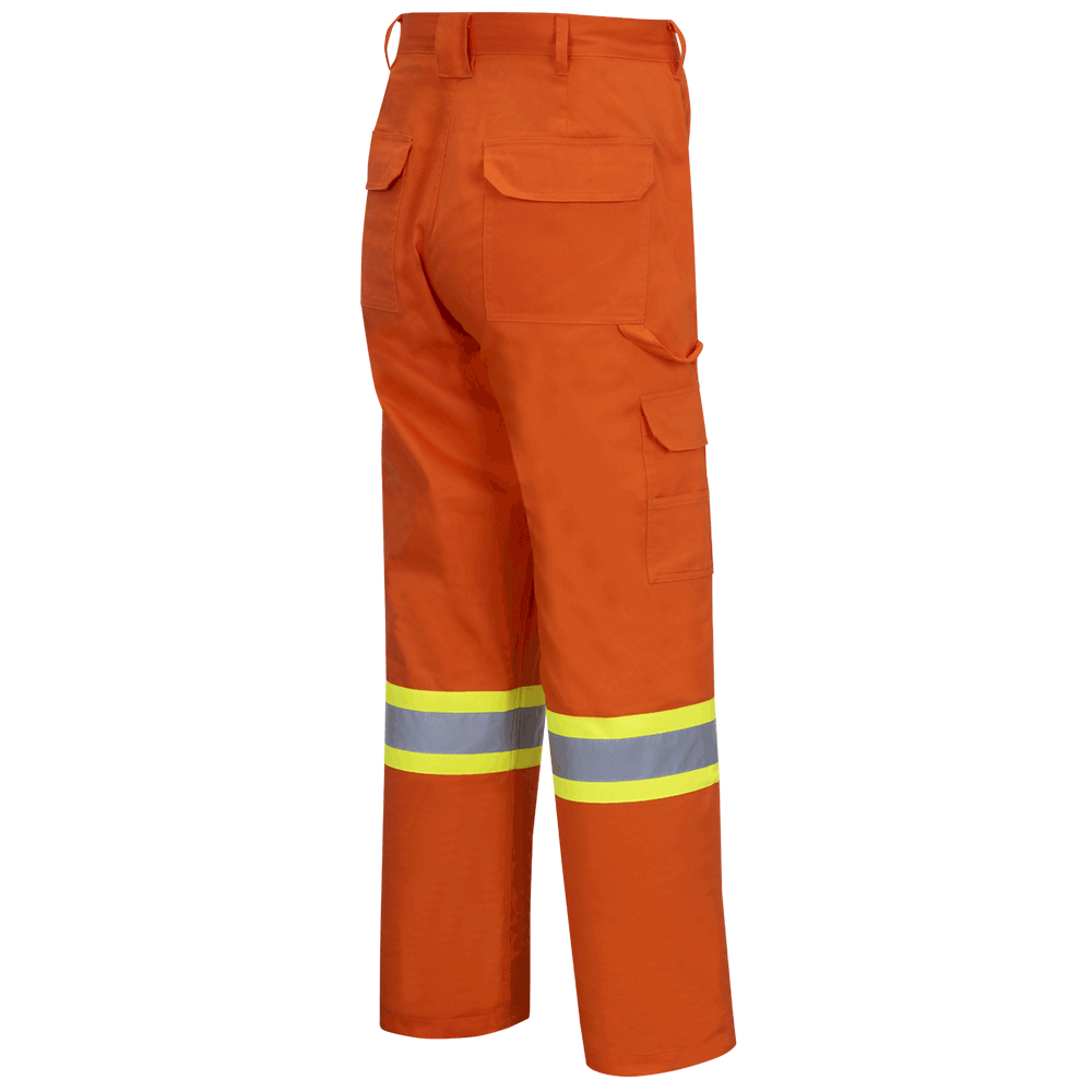 Hi-Viz Orange 100% Cotton Bright Cargo Pants | Direct Workwear