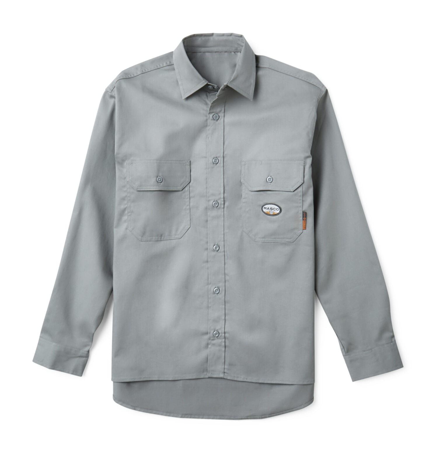 Flame Resistant Reflective Button Shirt Gray – Oil and Gas Safety Supply