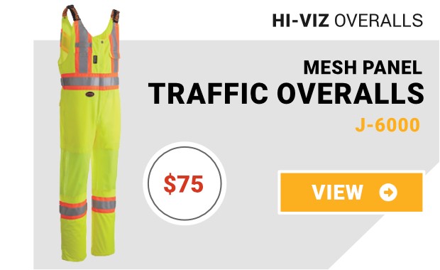 Hi Viz Traffic Overalls w/Mesh Panels