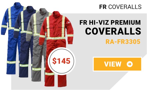 Rasco Flame Resistant Hi-Viz Premium Coveralls