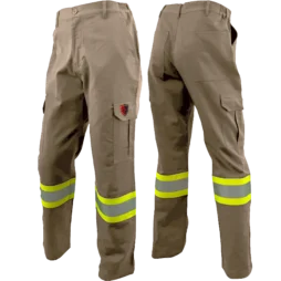 Atlas® FR/AR Khaki Cargo Pants with 4” Striping (26" - 50")