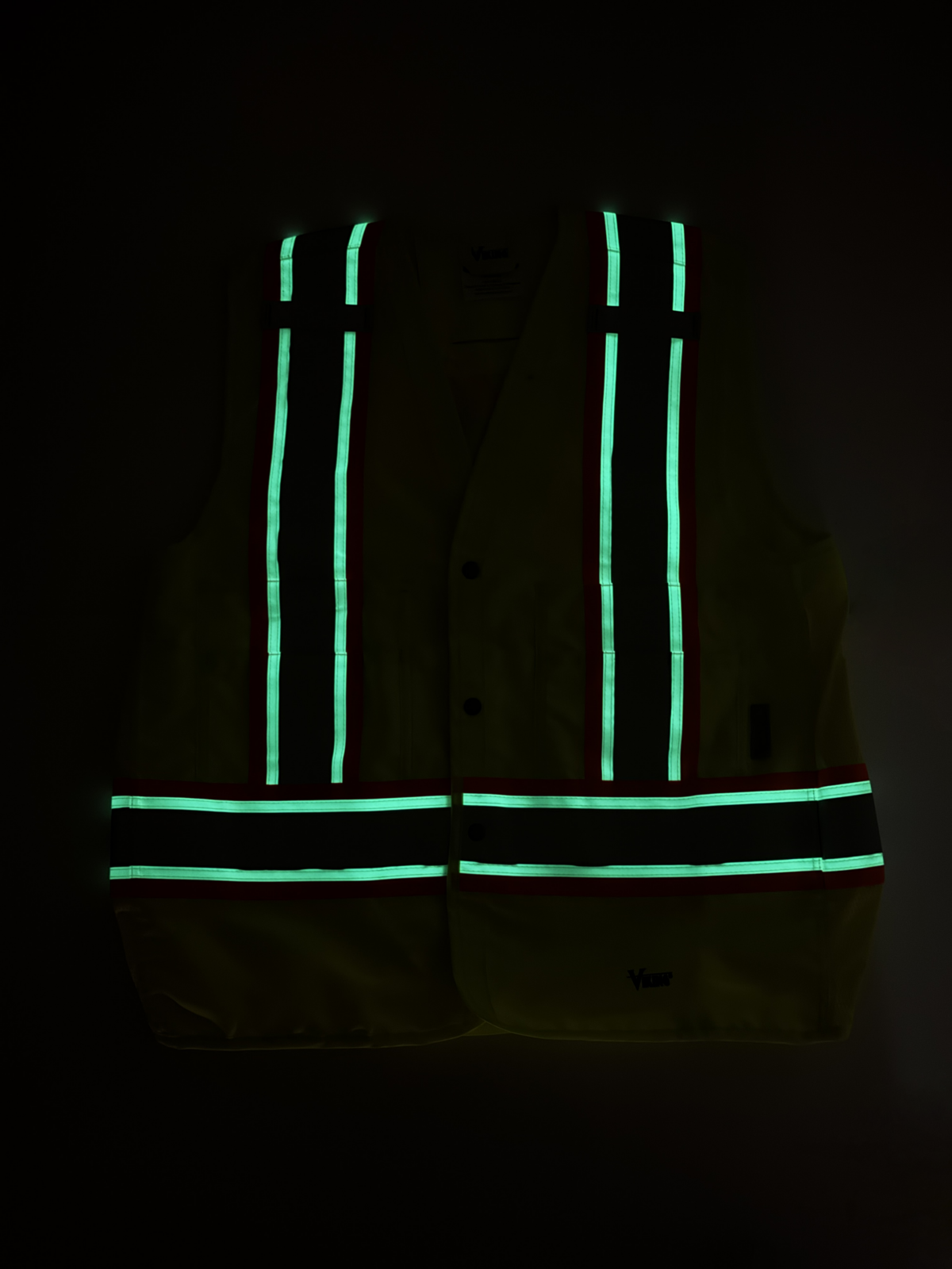 Viking® Hi-Viz Tall Fit BTE "Glow in The Dark" Safety Vest - Image 5