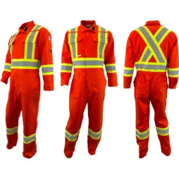Atlas Poly/Cotton Non-FR 4” Hi Vis Coveralls (30 - 68 R & T)