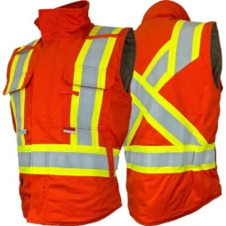 Atlas Guardian® FR/AR 4” Hi Vis Insulated Orange Vest