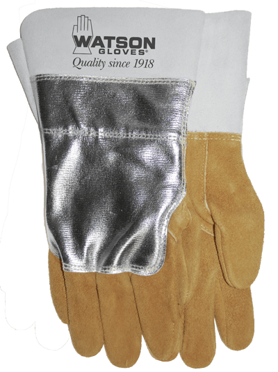 "Heavy Metal" Aluminized Split Elk Hide Welder