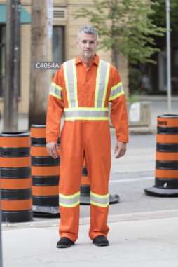 Hi-Viz 100% Cotton Coveralls With 4″ Reflective Tape