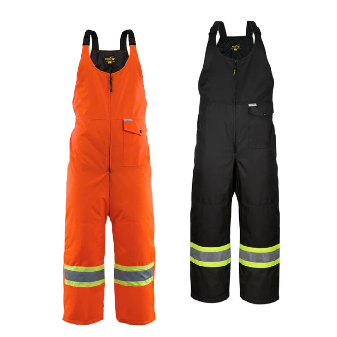 Hi-Viz Insulated Waterproof Overalls with 4" Reflective Stripes